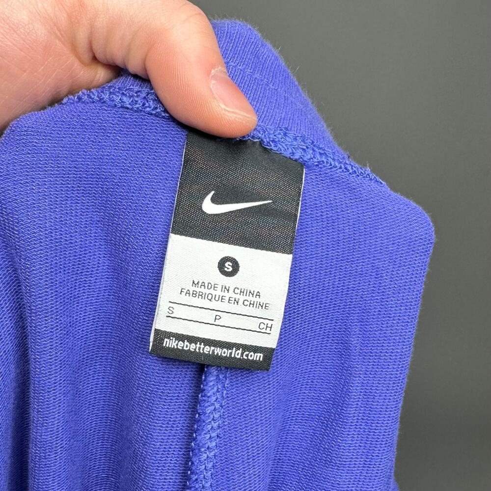 Vintage Y2K Nike Sweatpants Womens S Violet Purple Cotton White Swoosh - Picture 4 of 4